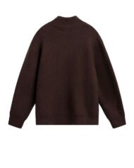 Half-Zip Boucle Knit Jumper | Vivotee