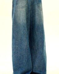 Men's Vintage-Effect Wide Straight Jeans | Vivotee