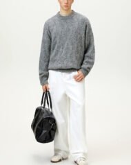 Oversized Cable Knit Crew Neck Jumper | Vivotee