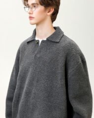 Oversized Knit Henley Jumper | Vivotee