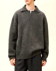 Oversized Knit Henley Jumper | Vivotee